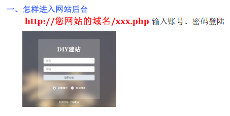 网站后台操作